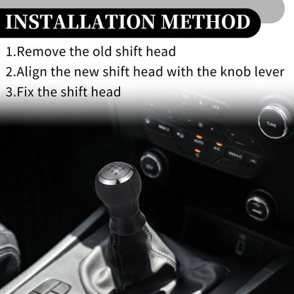 6 Speed Manual Gear Shift Knob for Toyota Yaris (2005-2010) Silver Tone