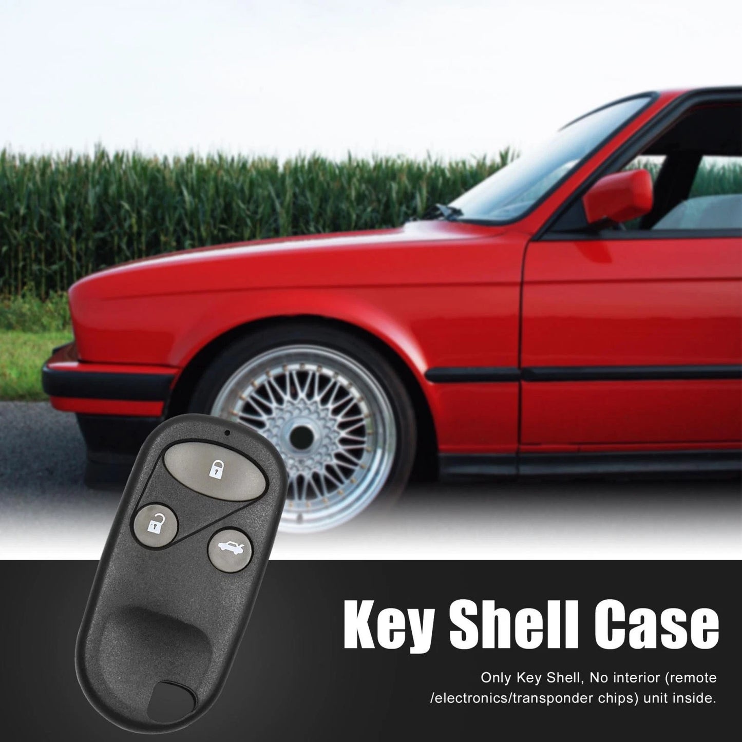 Car Remote Key Fob Case Shell for Honda Civic CRV Accord 3 Button (2001-2023)