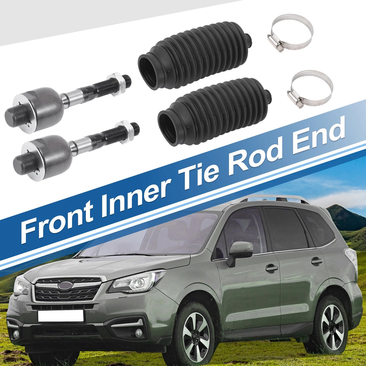 4 x Front Inner Tie Rod End Links for Honda Accord / Acura TL