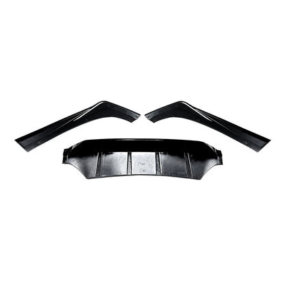 3 x Carbon Look Rear Bumper Diffuser Lip for Mercedes Benz E Class (2024-2025)