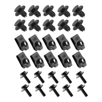 30 Engine Undertray Cover Clips for Nissan Qashqai (2007–2024)