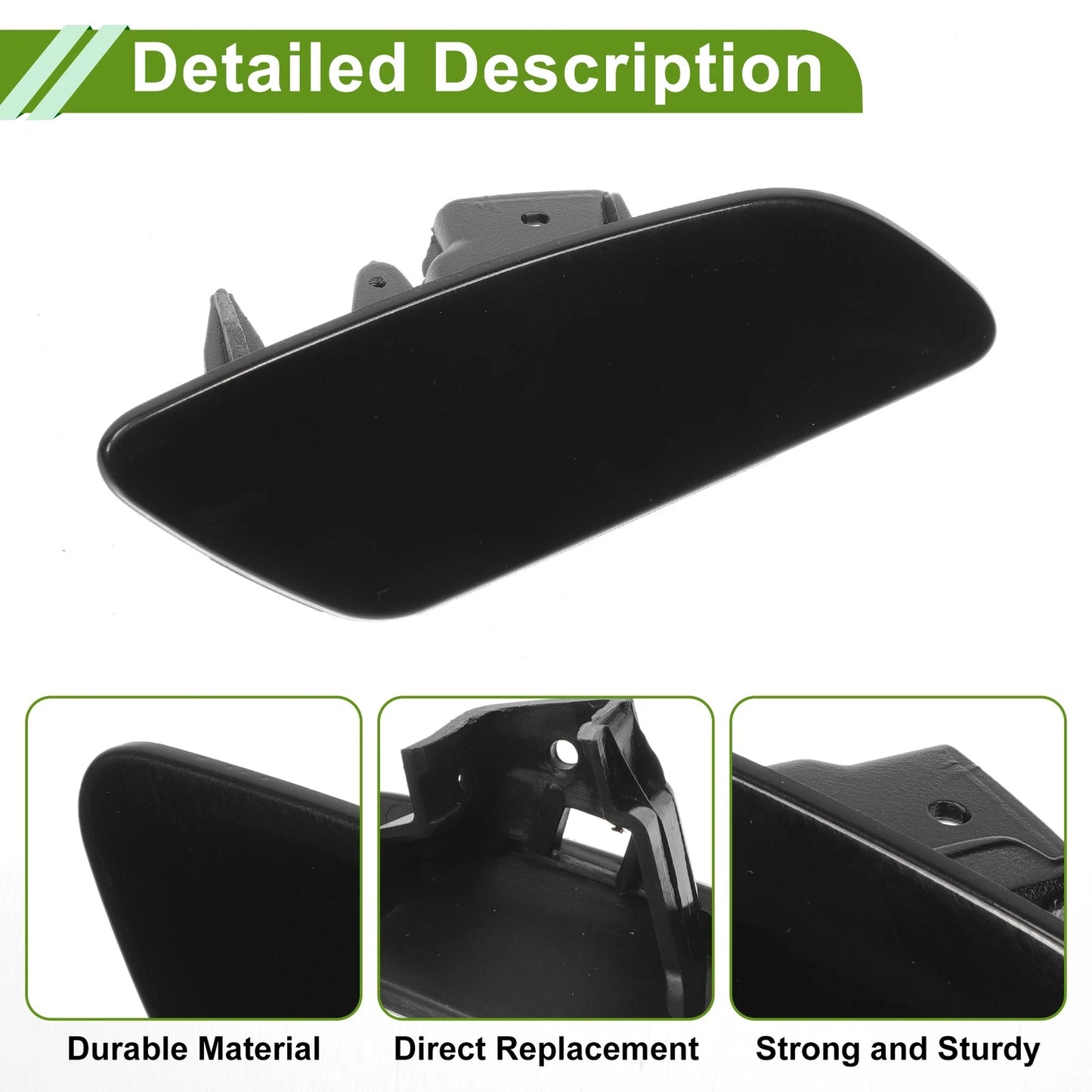 Washer Nozzle Cover Cap for Porsche Panamera (2017-2021) Black