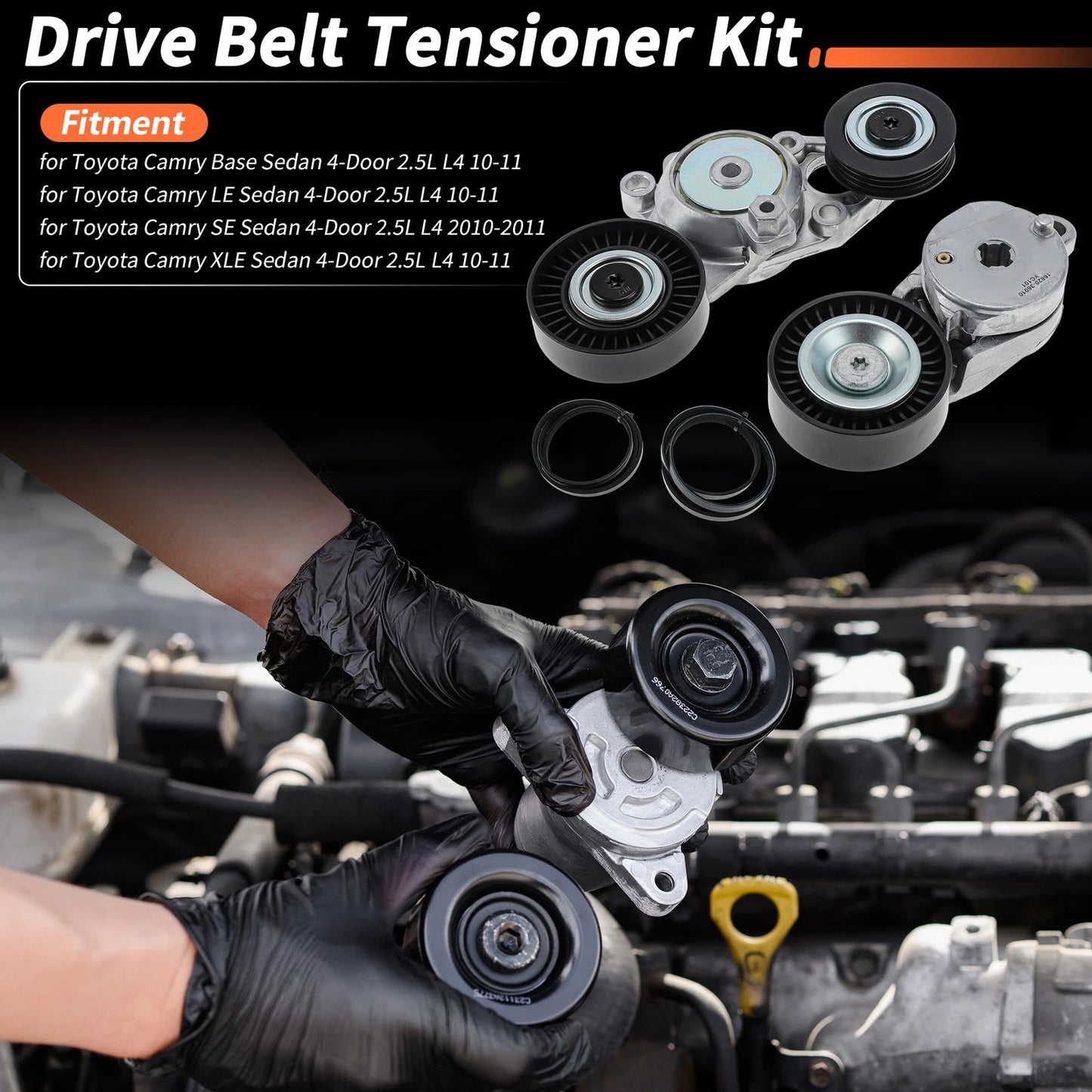 Drive Belt Tensioner for Toyota Camry Base Sedan (2007-2011)