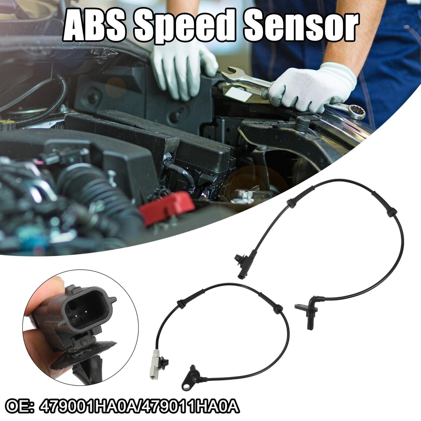 ABS Wheel Speed Sensor Set for Nissan Versa, Versa Note (2014-2019)