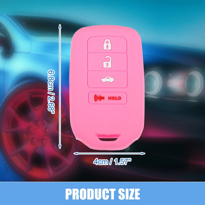 Smart Key Fob Cover  for Honda Accord EX EXL EX-L (2013-2018) Black Pink