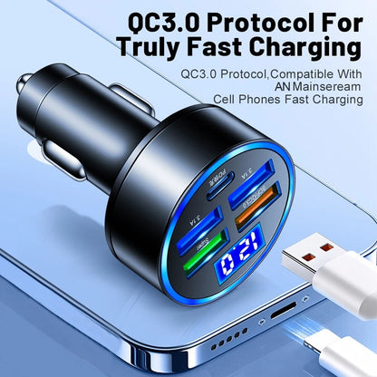 Car Charger 150W 4 USB Ports Type-C
