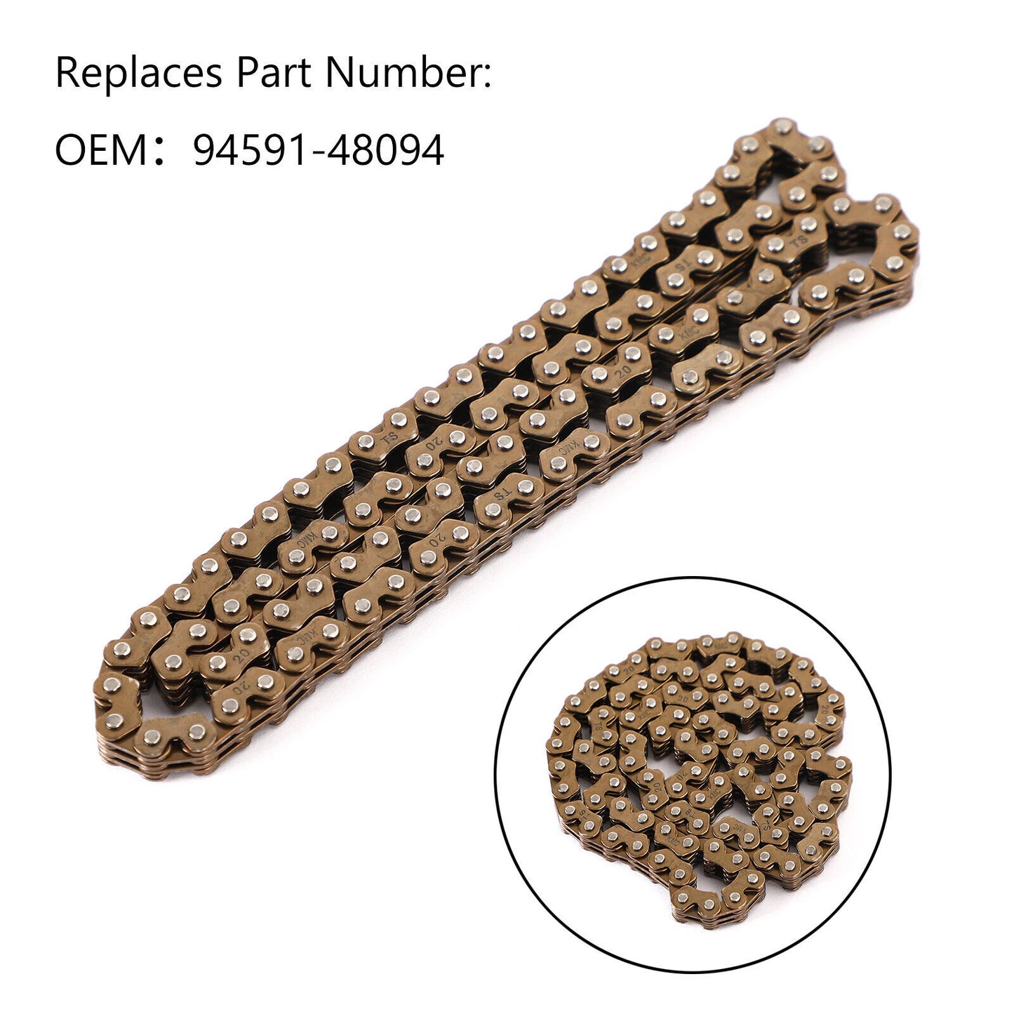 Timing Chain for Yamaha XN125, XN150, XQ125, YP125, YP150, YP150D, YP180 (2000-2023)