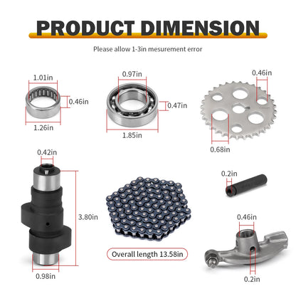 Camshaft & Cam Chain Gear Bearing Kit for Yamaha Warrior 350 (1990–2004)