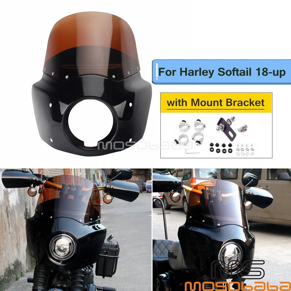 11'' Tall Windshield for Harley Street Bob FXBB FXBBS (2018-2022)