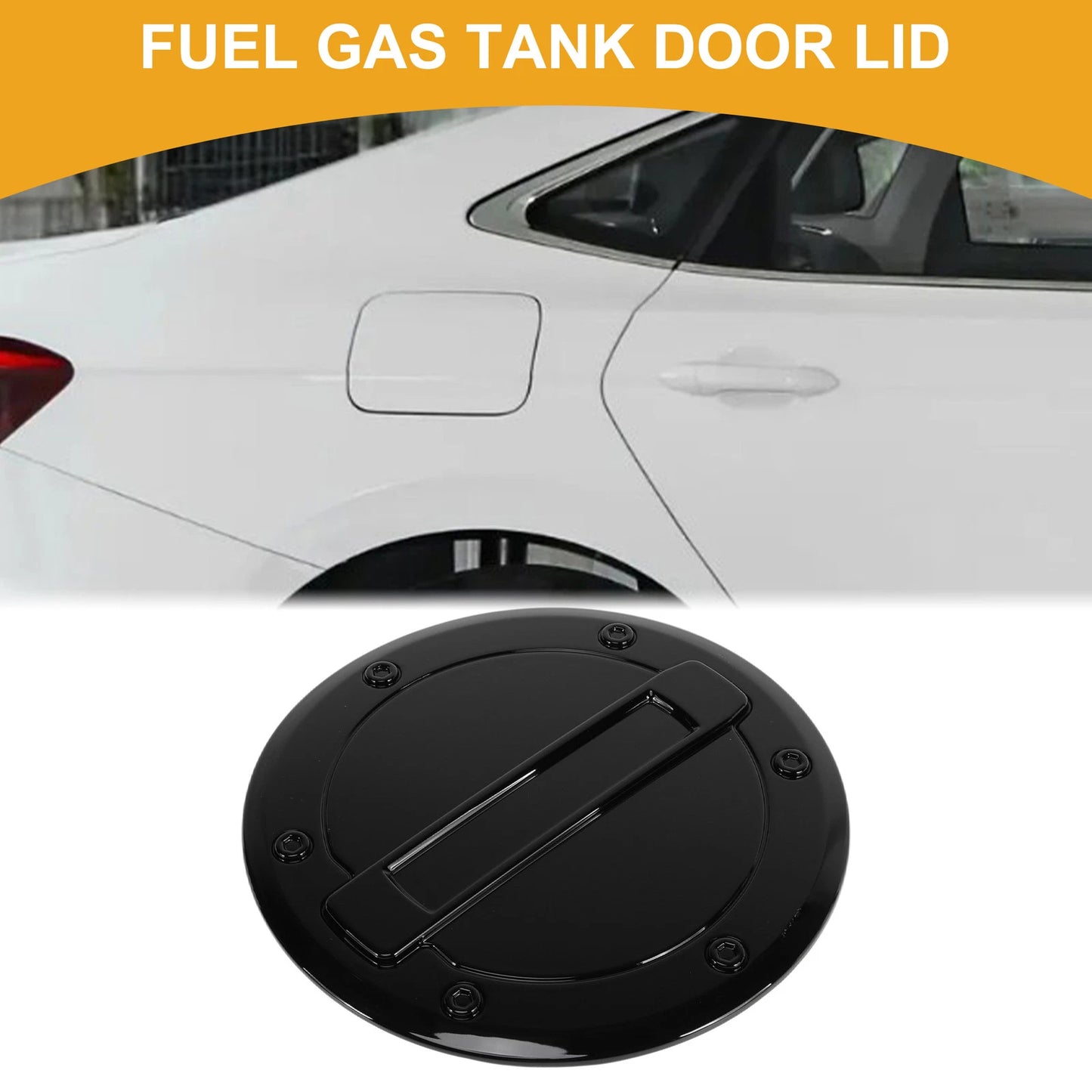 Fuel Tank Door Cap for Dodge Ram Fuel Filler Flap Cover Black (2023-2025)