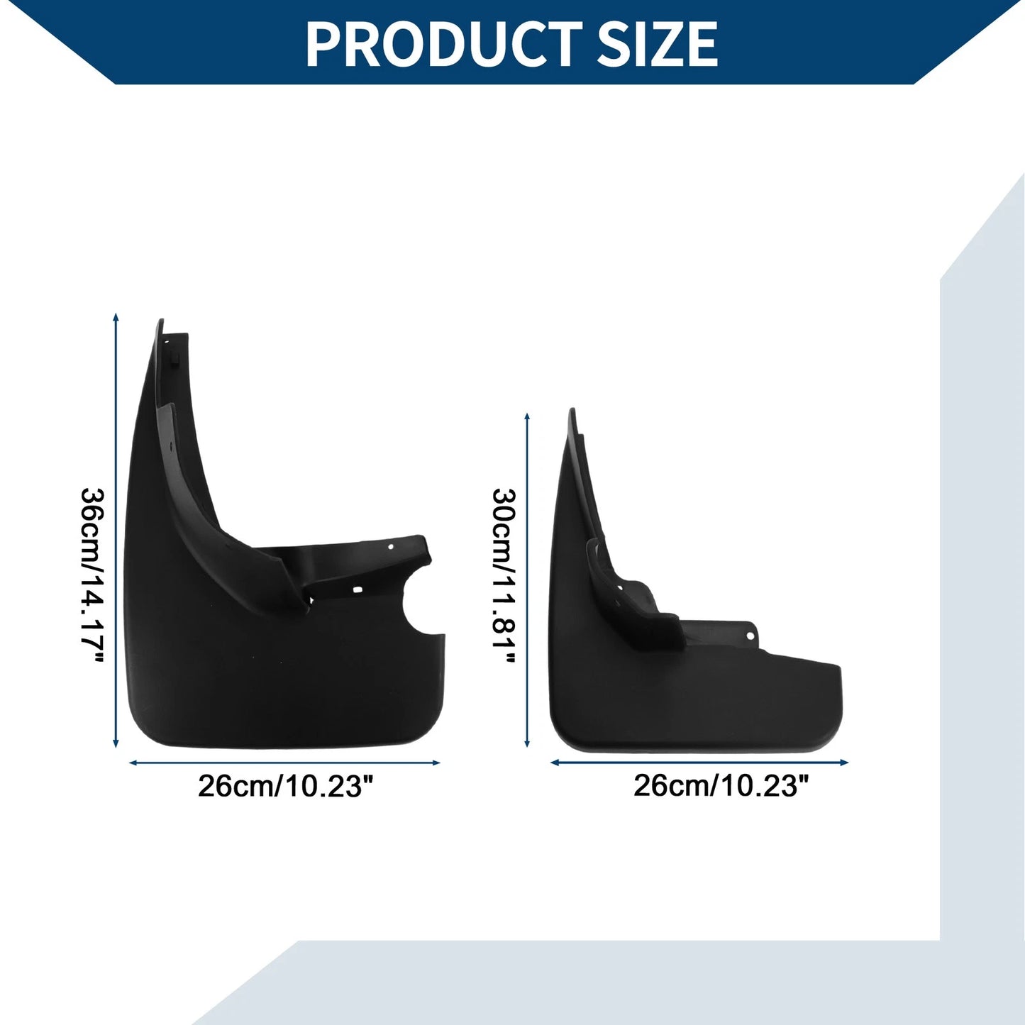 Mud Flaps Splash Guards 1 Set for Mercedes-Benz ML350/300 (2007-2011)