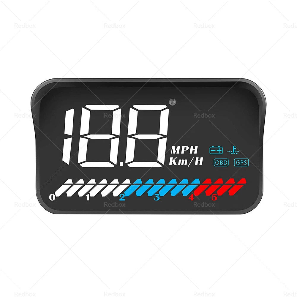 3.5" Universal OBD GPS Dual System Head Up Display Speed Alarm Voltage