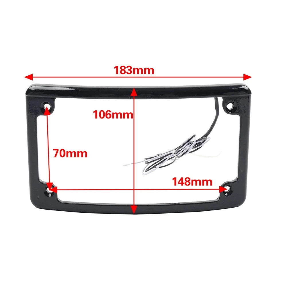 Rear License Frame Bracket w/Light for Harley Touring Glide
