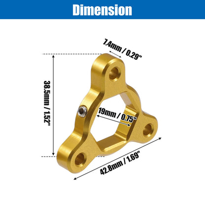 2 x 19mm Racing Motorcycle Rider Fork Preload Adjusters for MotorBike Gold Tone