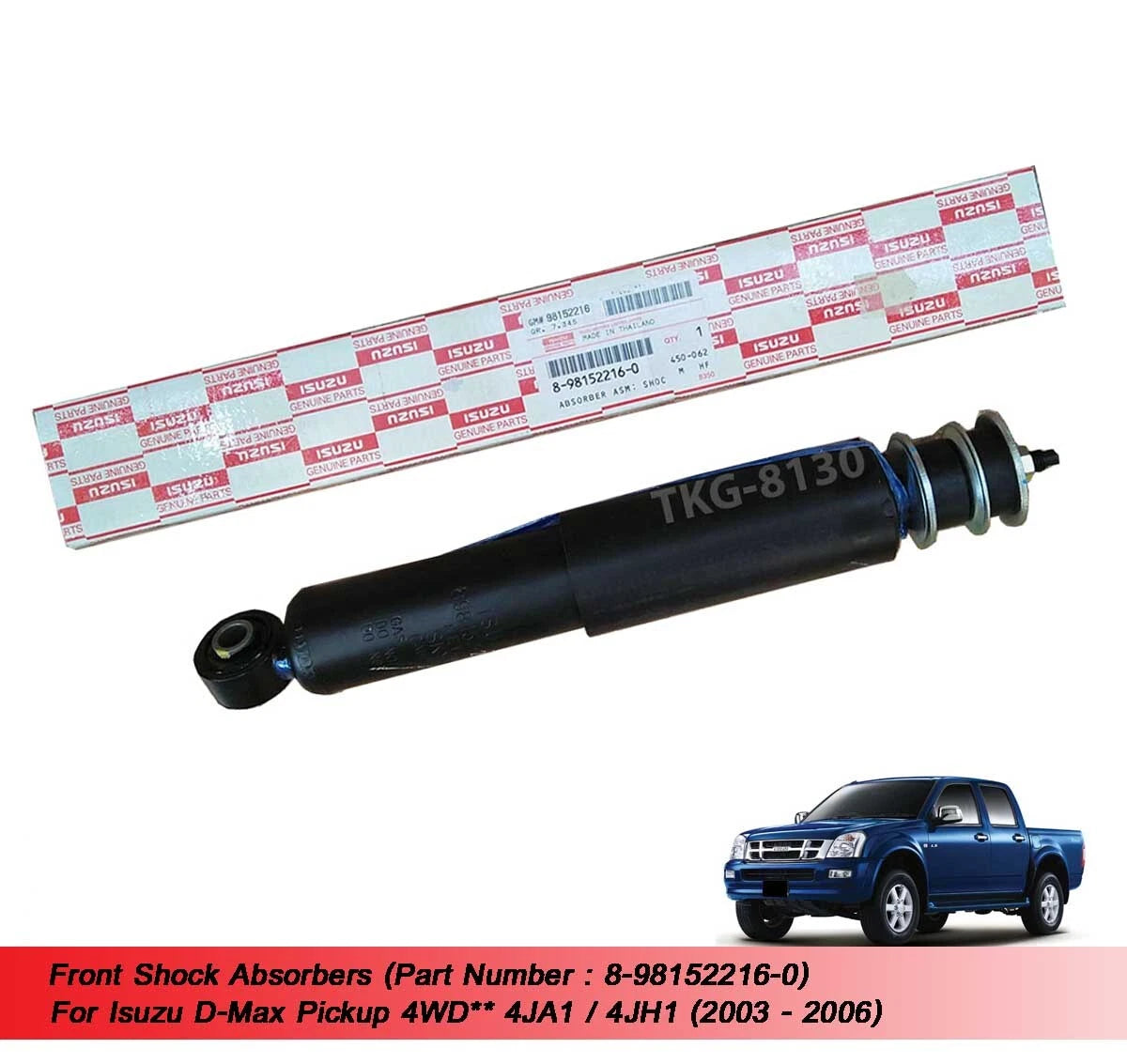 Front Shock Absorber for Isuzu Dmax 4WD 4JA1 4JH1 (2003-2006)