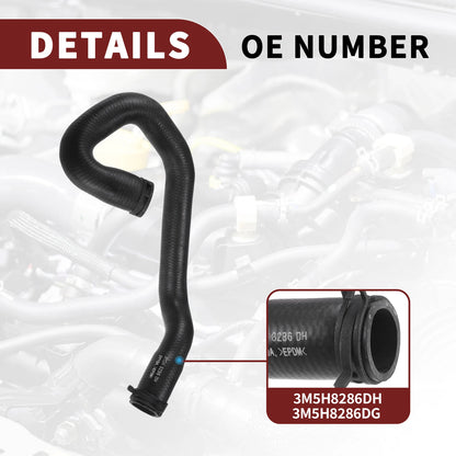 Radiator Coolant Hose for Ford C-Max 1.8 2.0 2004-2010 (3M5H8286DH) - Black
