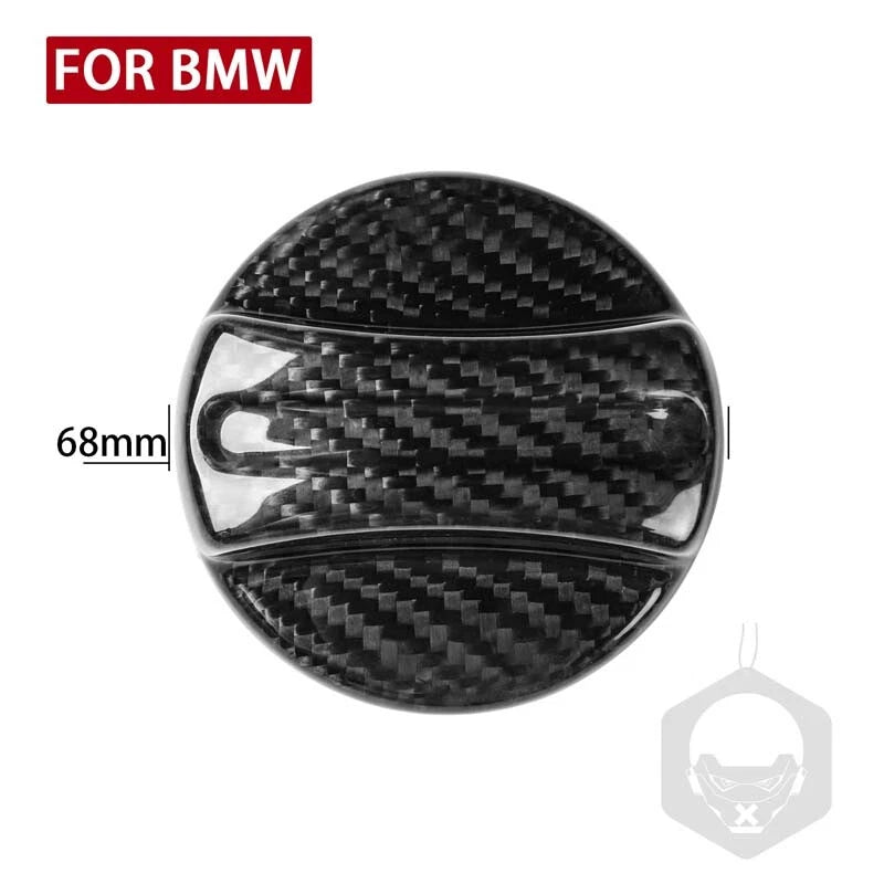 Real Carbon Fiber Fuel Tank Cap Cover Fit For BMW 1 2 3 4 5 6 Series X1 X3 X5 X6