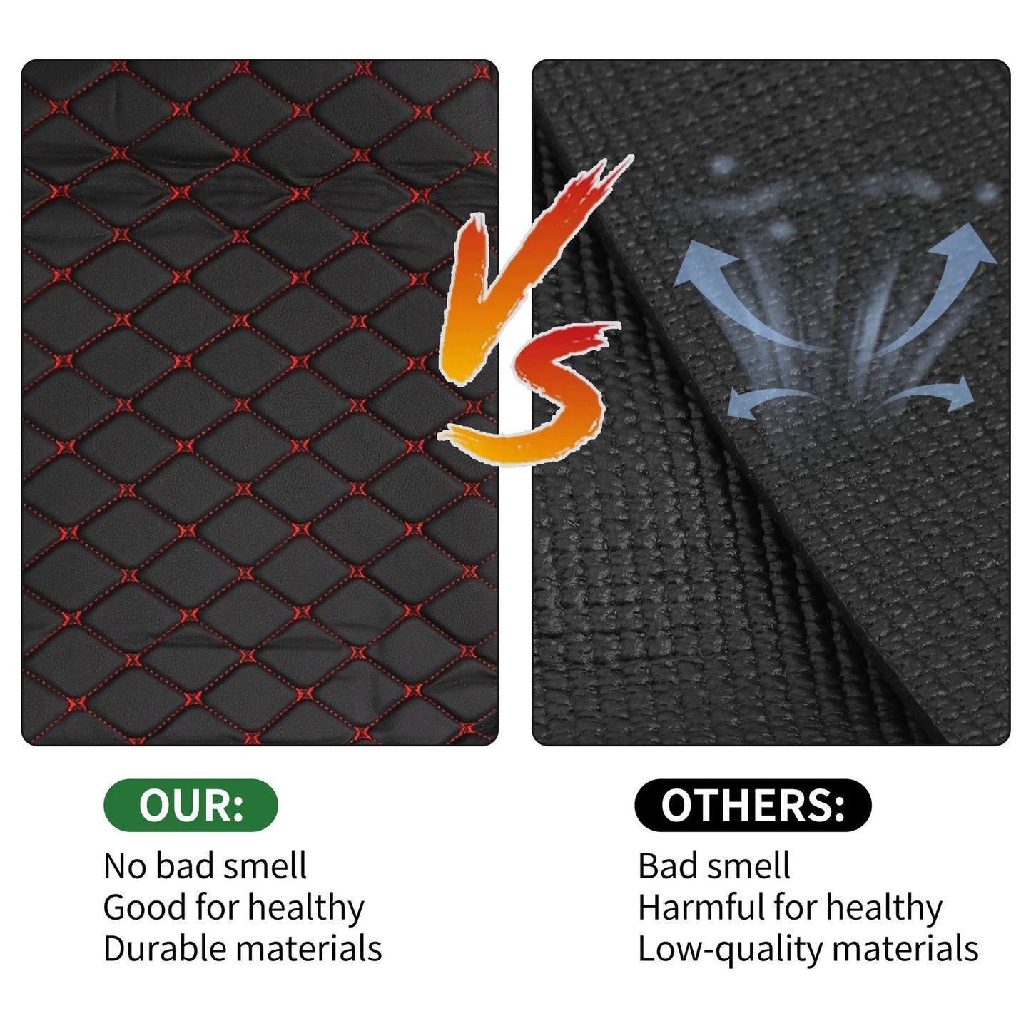 Cargo Liner Rear Trunk Mat for Honda CR-V 2012-2016 3D Diamond Pattern Black