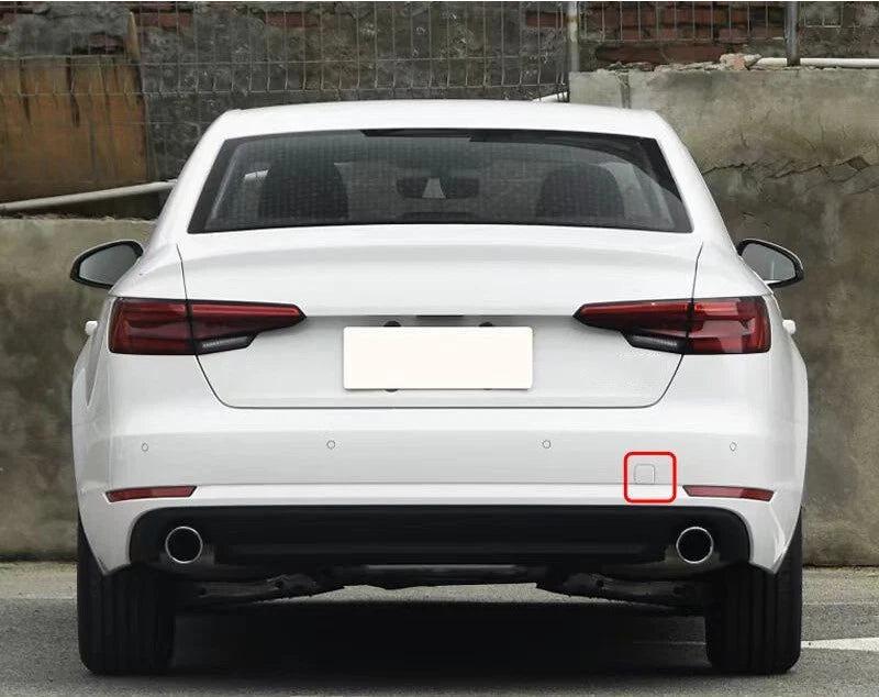 Rear Bumper Tow Hook Hole Eye Cover Cap for Audi A4 B9 (2017–2019)