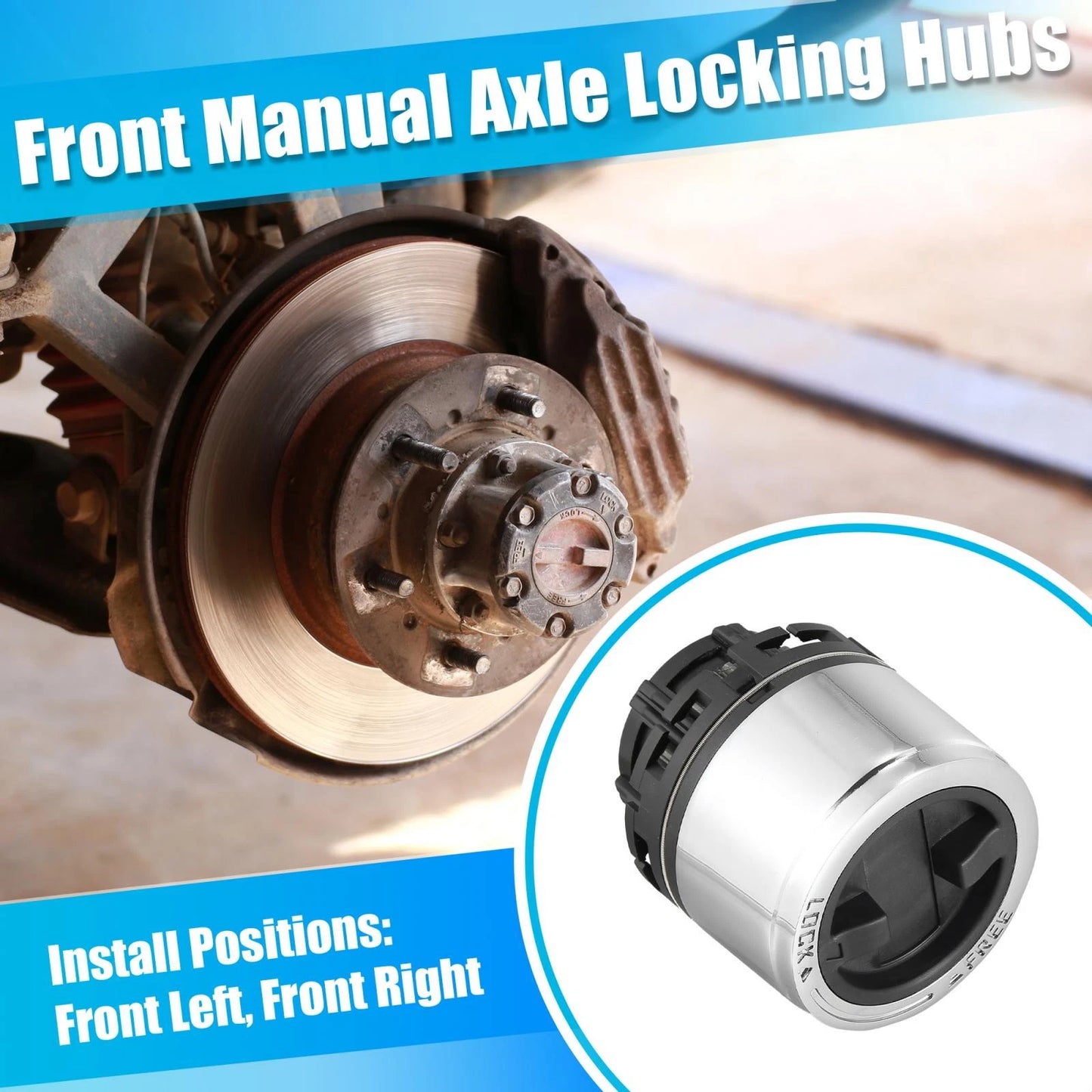2 x Front Wheel Locking Hubs for Ford Explorer, Ranger, Mazda B