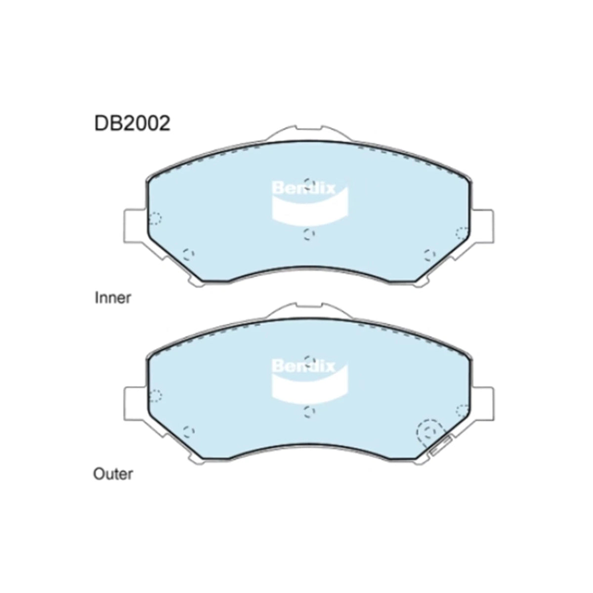 4WD Front Disc Brake Pad Set for Chrysler Grand Voyager (2008-2018)