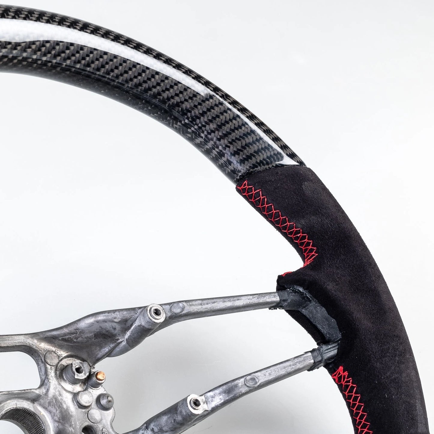 Carbon Suede Steering Wheel for Porsche 911, 718, Boxster, Cayman, Macan, Cayenne (2016-2023)