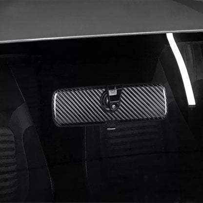 Rearview Mirror Cover Trim for Fiat 500 Abarth 2017-2023 Carbon Fiber