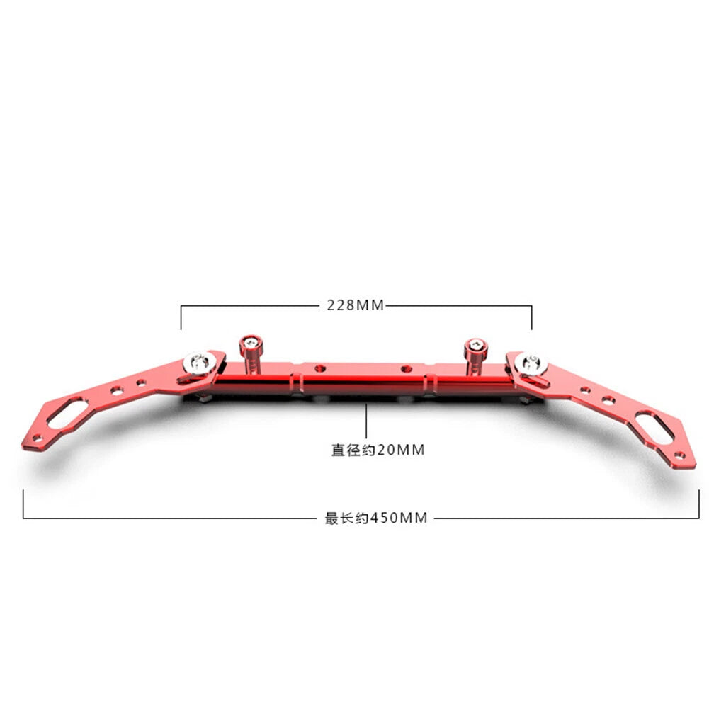 7/8" Aluminum Handlebar Balance Cross Bar Lever for Motorcycle - Red