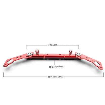 7/8" Aluminum Handlebar Balance Cross Bar Lever for Motorcycle - Red