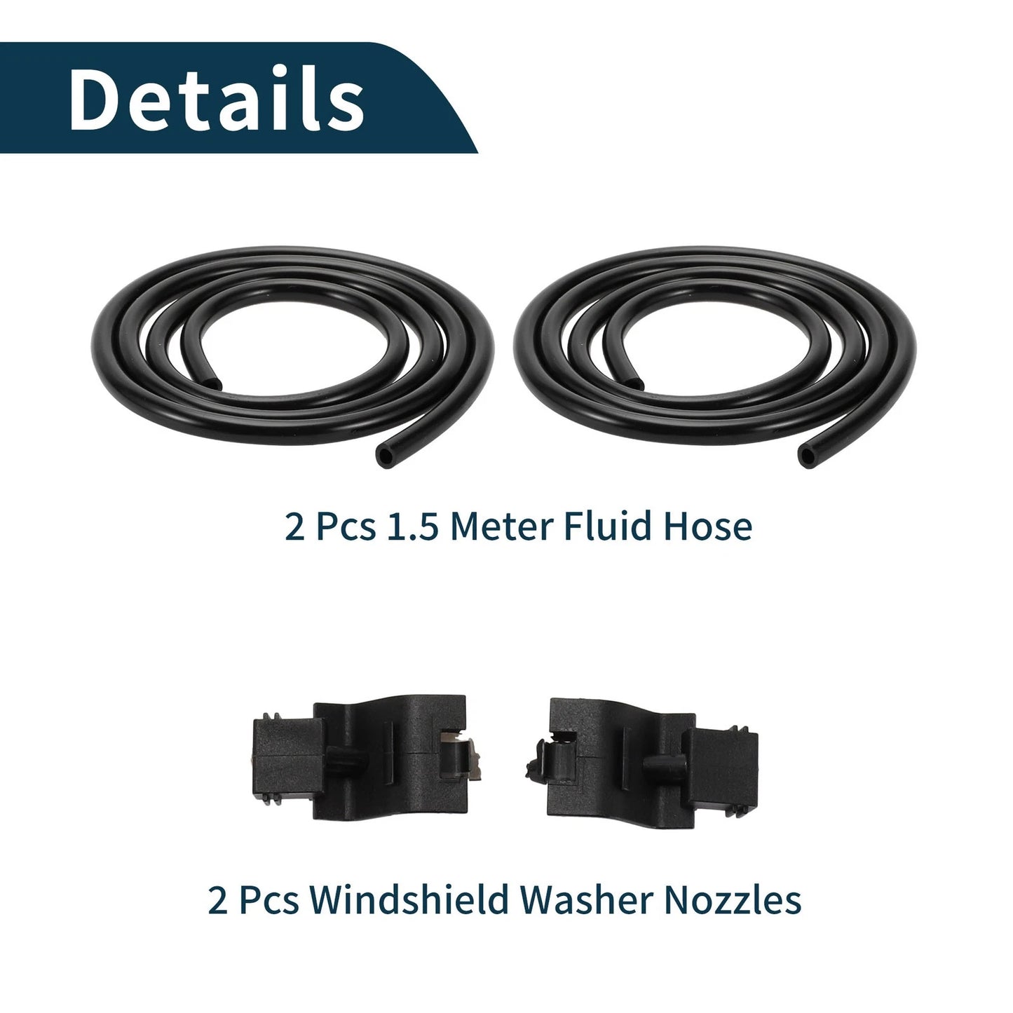 Windshield Washer Nozzle & Fluid Hose for Toyota Camry (2018-2023)
