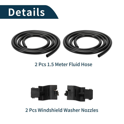 Windshield Washer Nozzle & Fluid Hose for Toyota Camry (2018-2023)