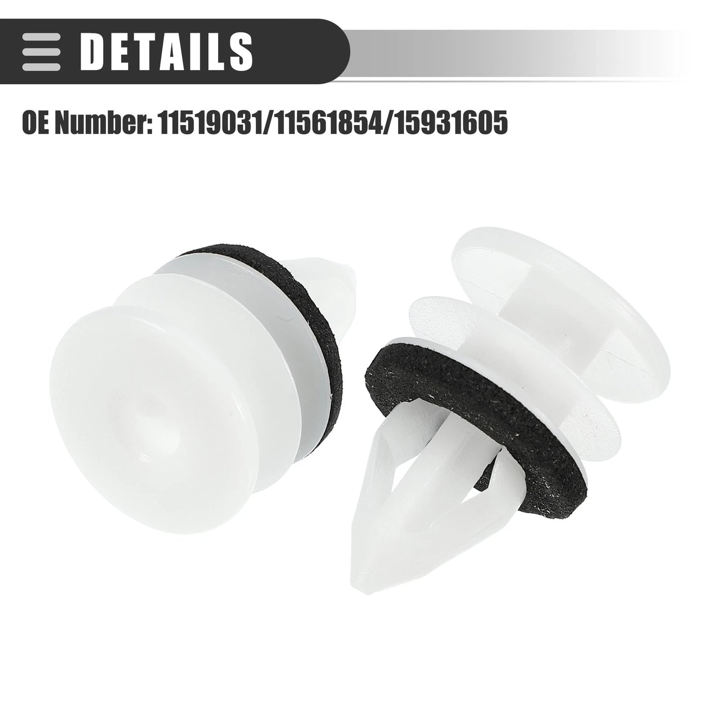 50 Pcs Door Trim Panel Push Clips Retainer for Chevrolet