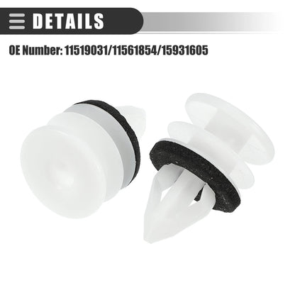 50 Pcs Door Trim Panel Push Clips Retainer for Chevrolet