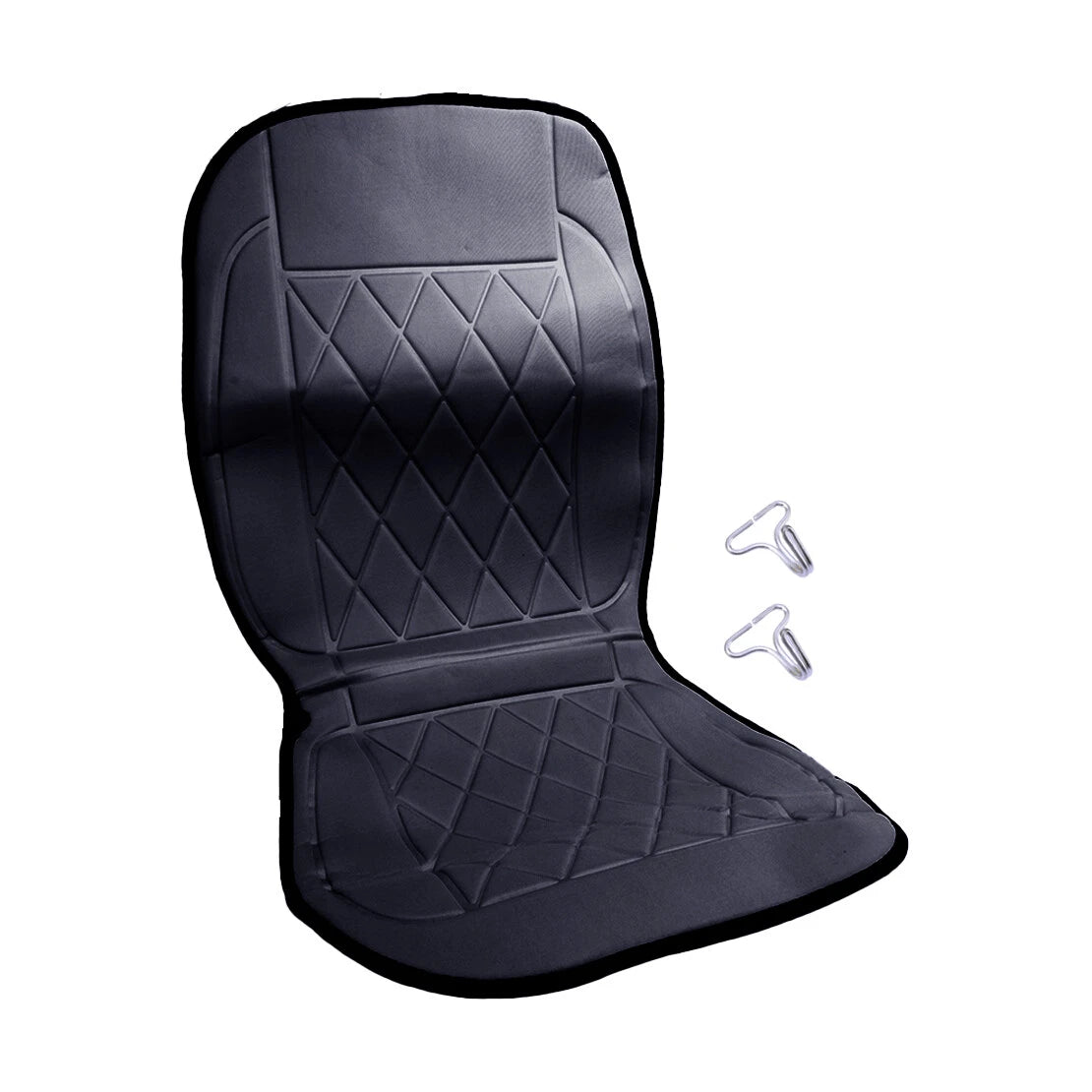 Black Heated Seat Cushion Pad for Car RV