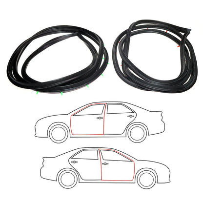 Front Door Weatherstrip Set for Toyota Corona Mark II RX10-RX13 4-Door