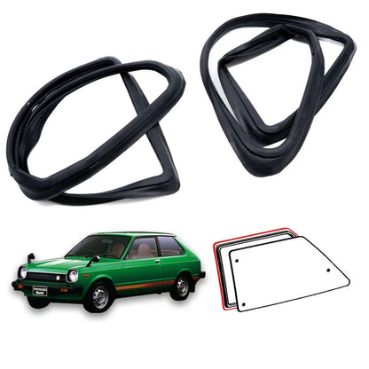 Quarter Window Weatherstrip Rubber for Toyota Starlet 3-Door KP60 KP61 KP62 1978-1984