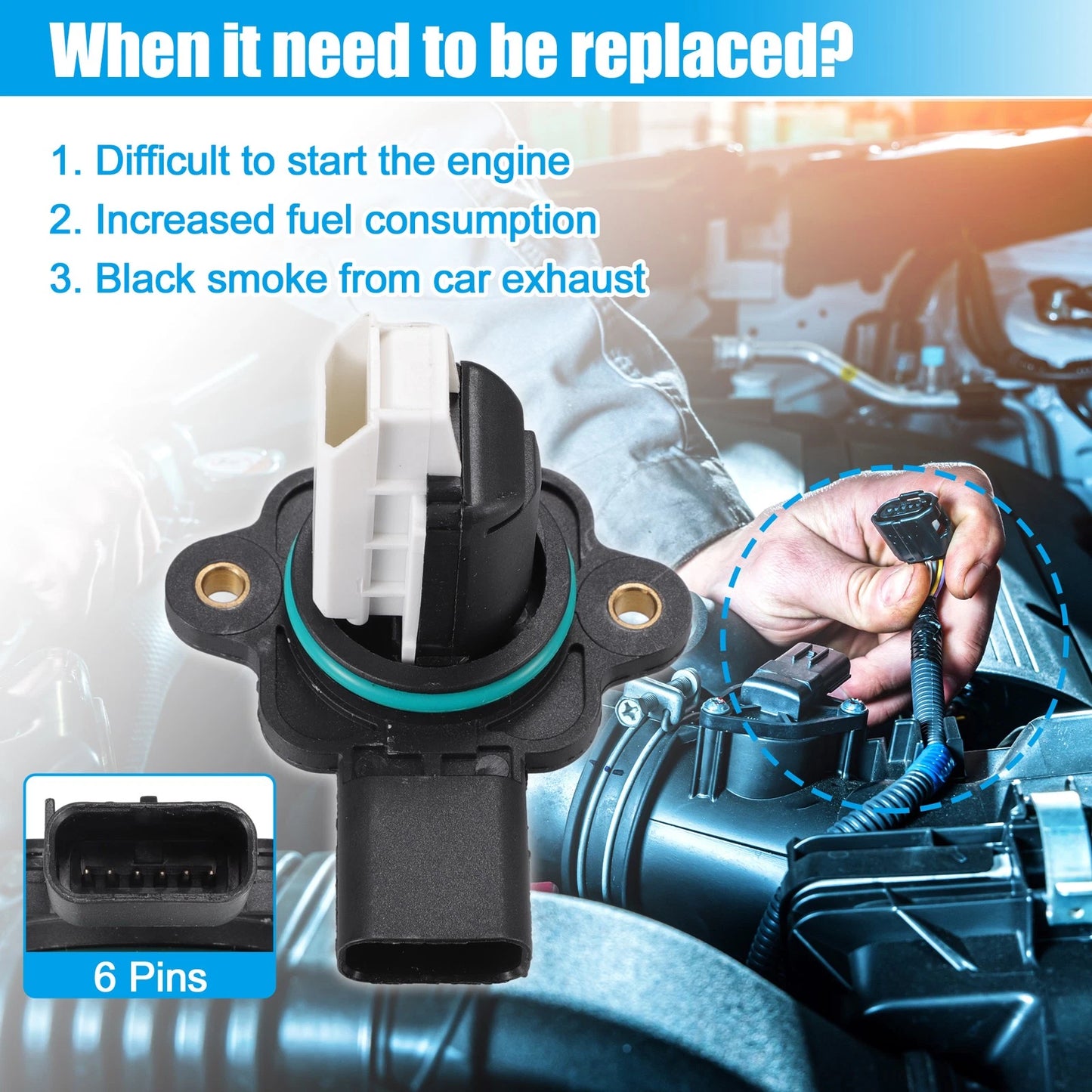 Car Mass Air Flow Sensor for Ford F-250 F-350 F-450 (2008-2010)