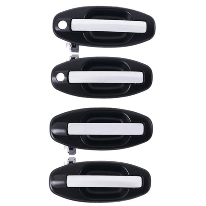 4pc Chrome Outer Door Handles for Hyundai Santa Fe (2000-2006)