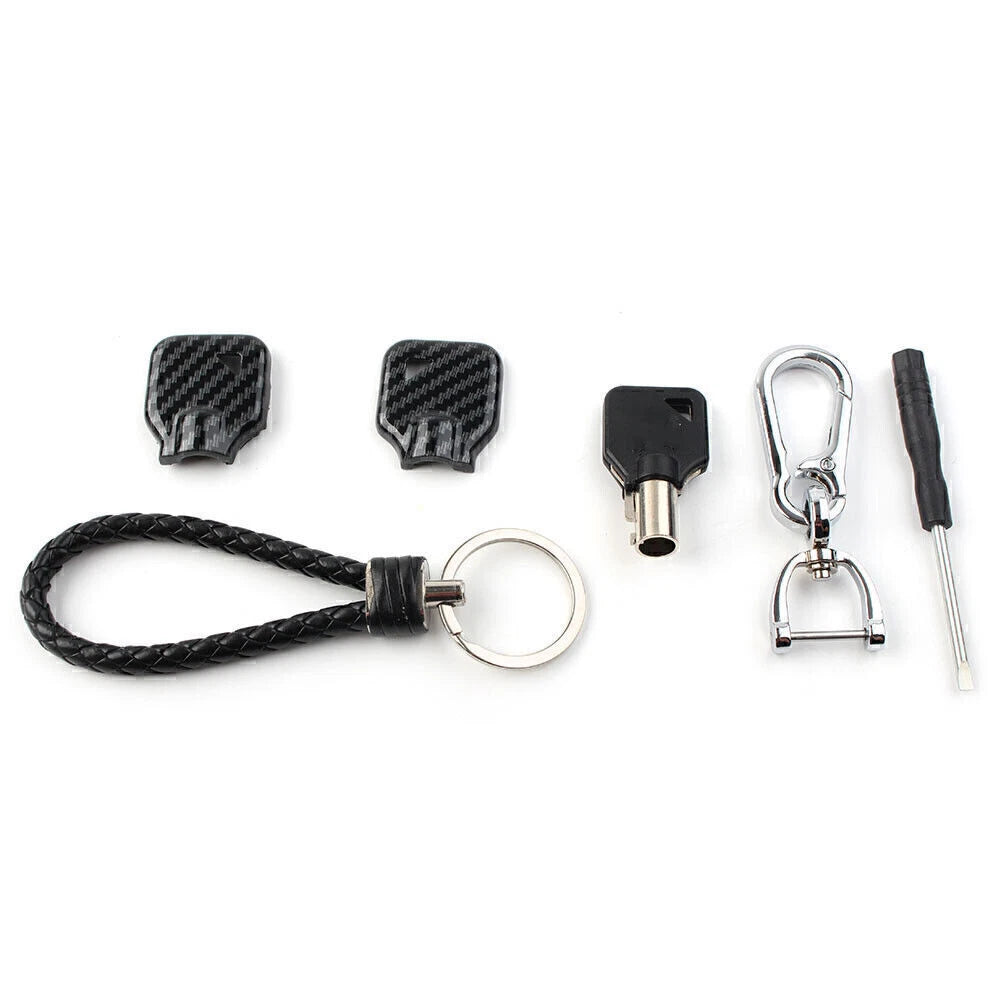 Uncut Blade Blank Key Cover Kit for Harley Touring Street Glide Road