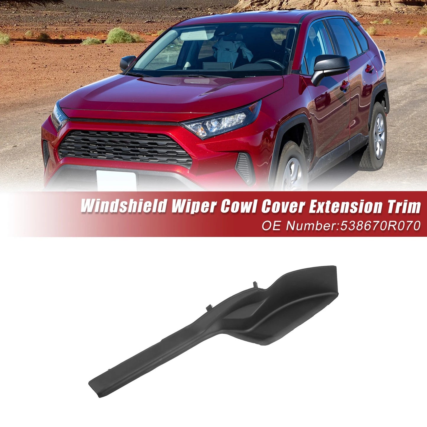Front Left Windshield Wiper Cowl Panel for Toyota RAV4 (2020–2022)