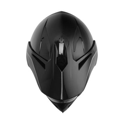 Adult Full Face Motorcycle Helmet for Off Road Dirt Bike DOT ATV M L XL XXL Black