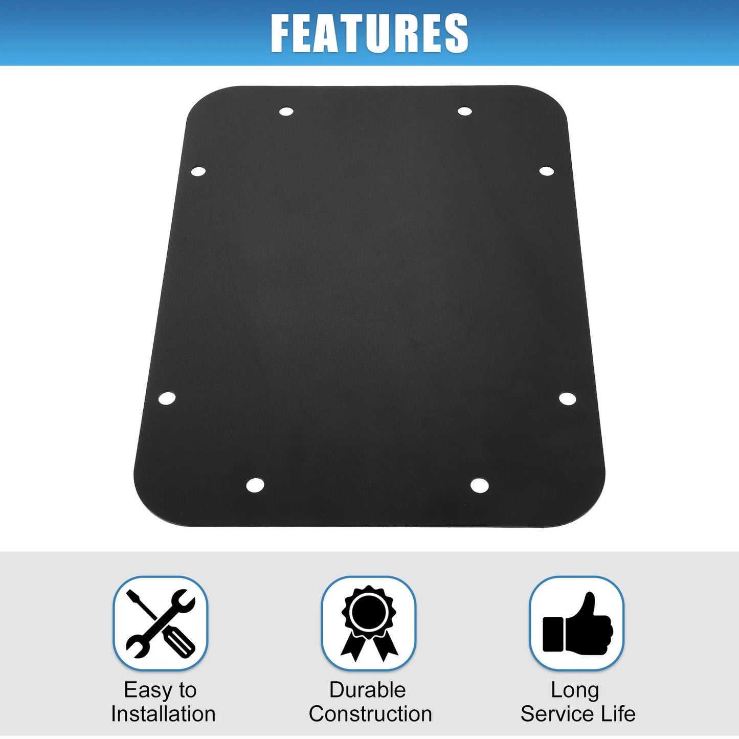 Tailgate Vent Spare Tire Carrier Delete Plate for Jeep Wrangler JK (2007-2018)