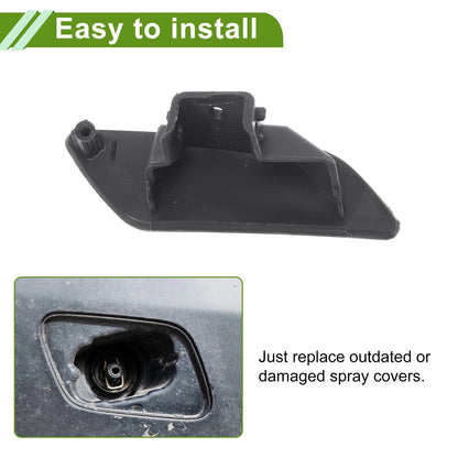 Left Washer Nozzle Cover for Porsche Panamera 2014-2016 Black