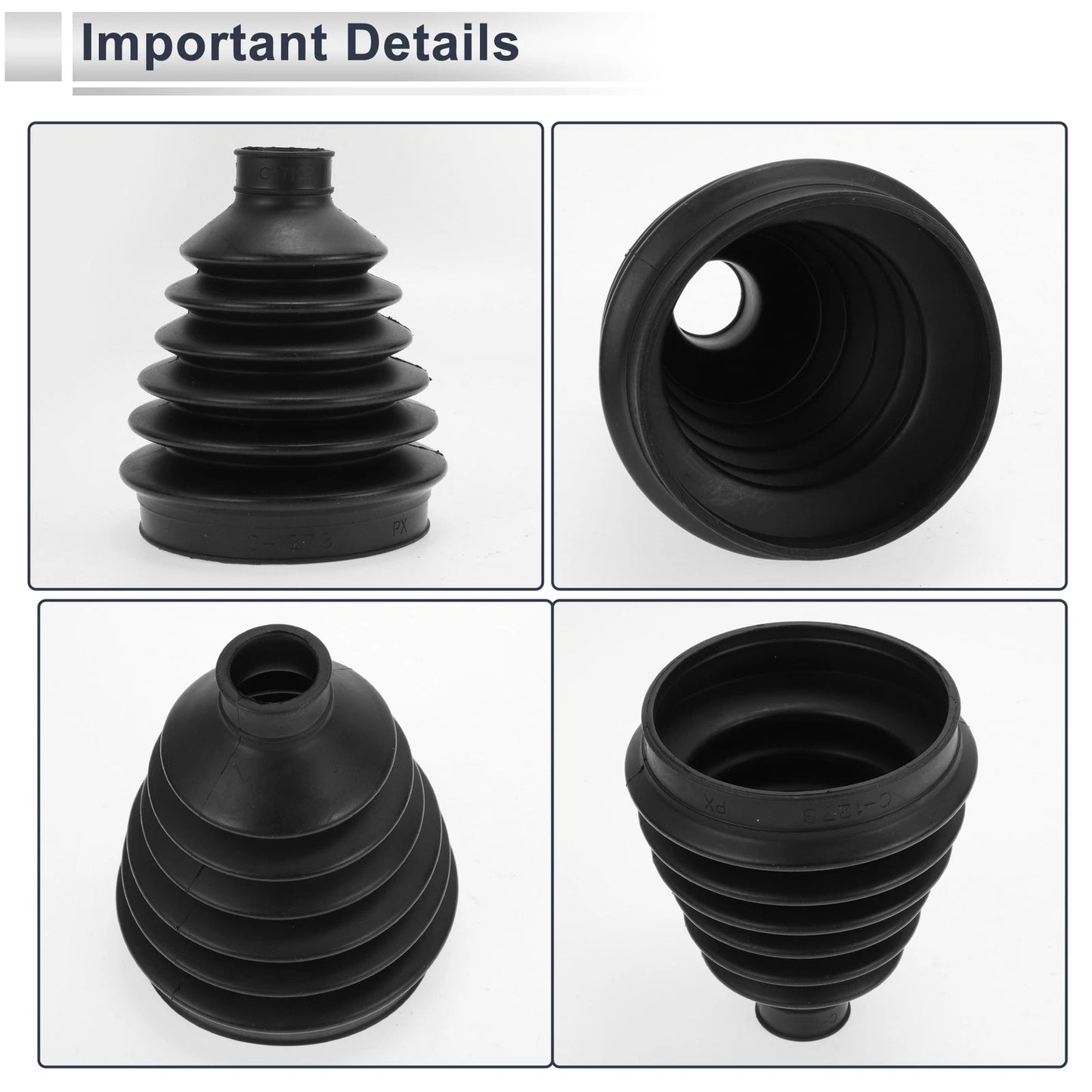 Outer CV Joint Boot Kit with Clamps for Volvo S60 (2011-2016)