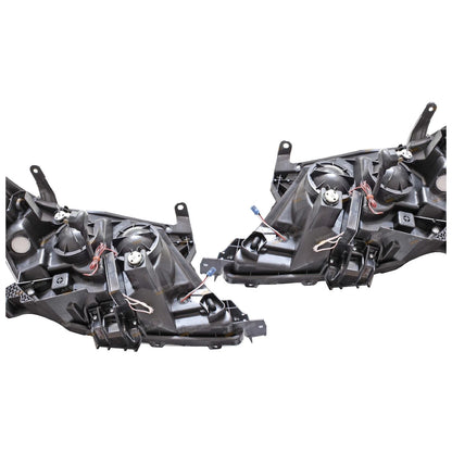 2 x LED Black Projector Headlights for Toyota Hilux (2005–2011)