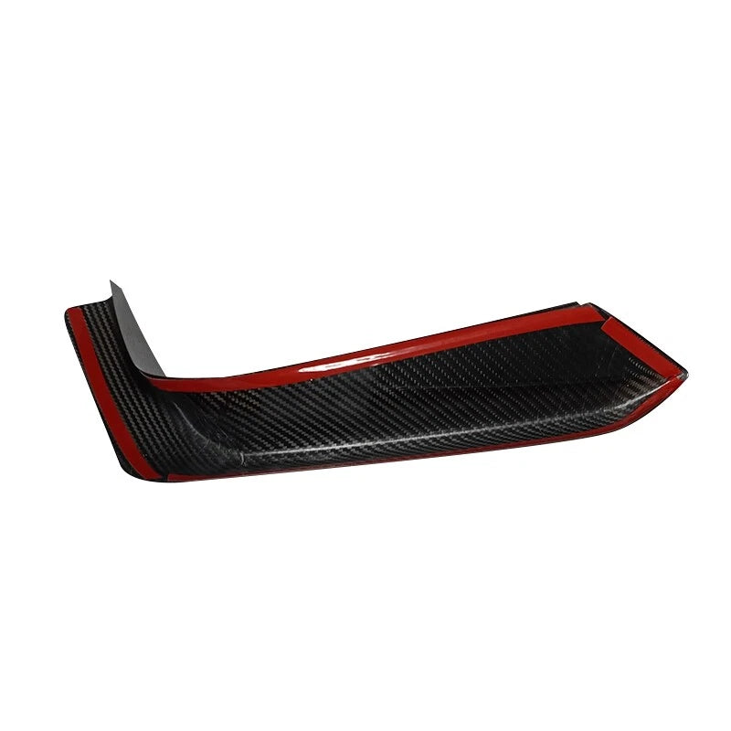 100% Dry Carbon Fiber Front Lower Side Grille Inserts for Ford Mustang 2024+