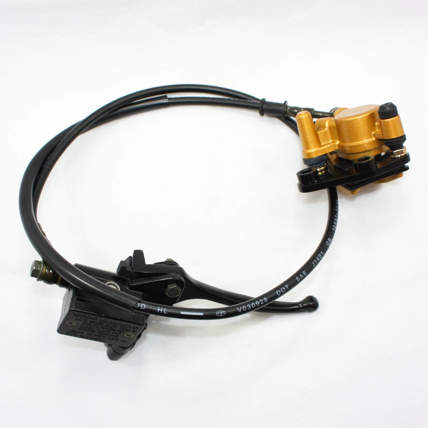 GOLD Hydraulic Front Disc Brake Caliper System Pads for 110 125cc PIT PRO Dirt Bike