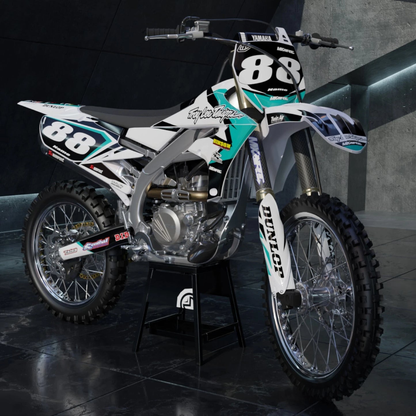 Custom Sticker Kit for Yamaha WRF 250 2007-2013 Bullet Style Graphics Decals