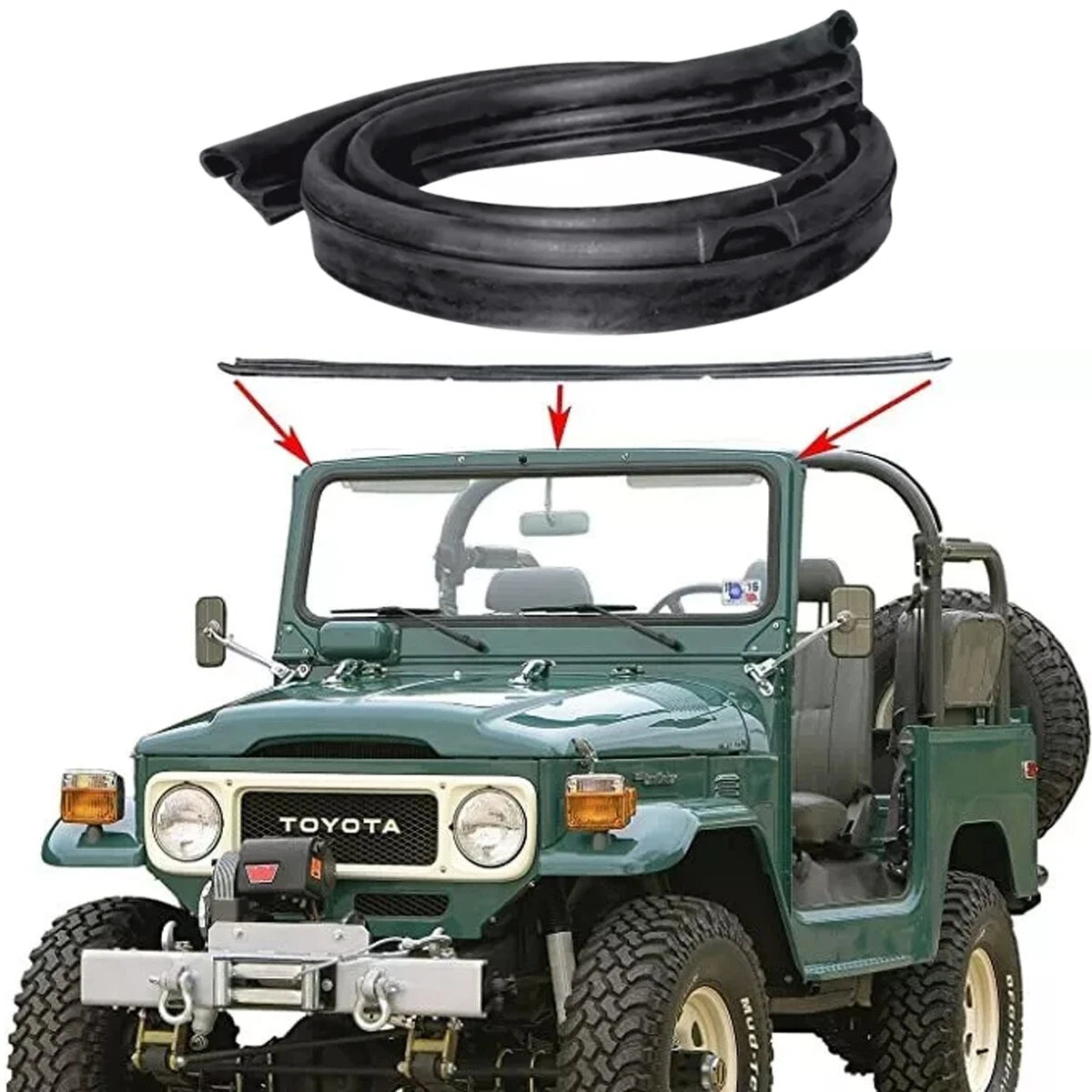 Roof Weatherstrip Seal for Toyota Land Cruiser 40 Series (1960-1984)