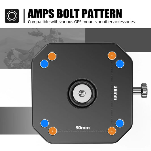 12MM Adjustable GPS Mount Bracket for Yamaha Tenere 700 (2019-2023)